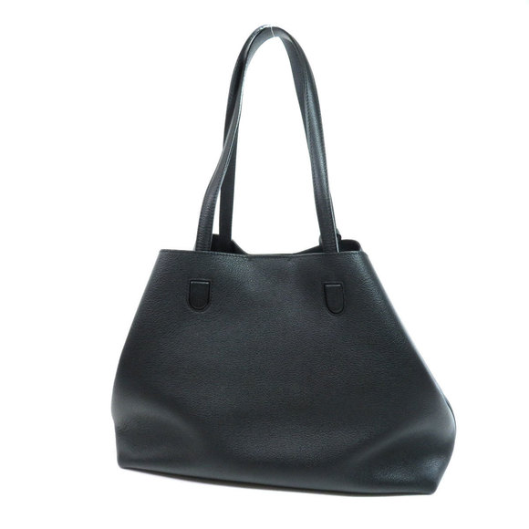 Christian Dior Simple Tote Bag Leather Black - Picture 1 of 9
